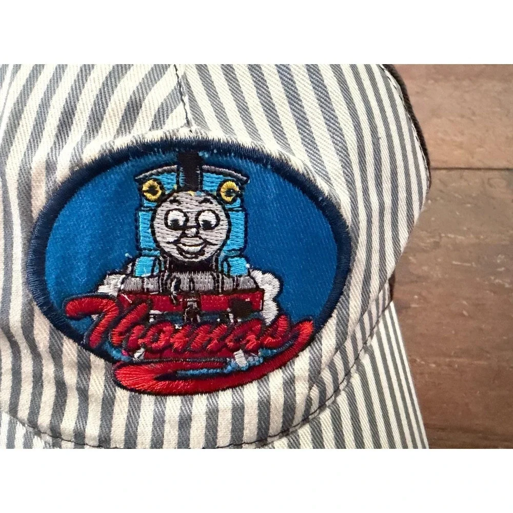 Vintage Thomas & Friends‎ Blue Hickory Stripe Conductor Baseball Cap Hat